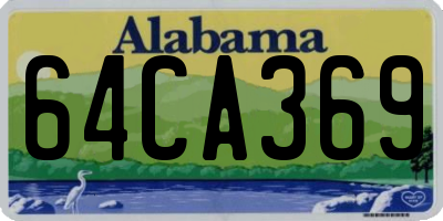 AL license plate 64CA369