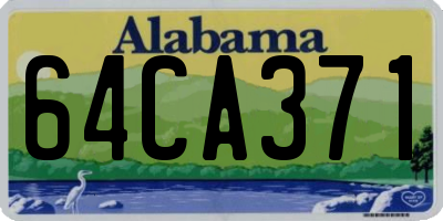 AL license plate 64CA371