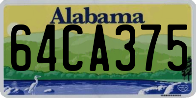 AL license plate 64CA375