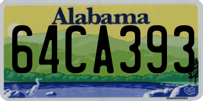 AL license plate 64CA393