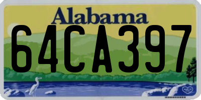 AL license plate 64CA397