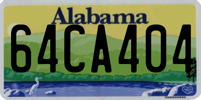 AL license plate 64CA404