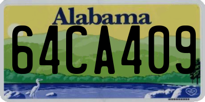 AL license plate 64CA409