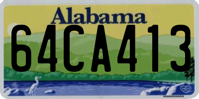 AL license plate 64CA413