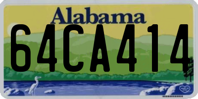 AL license plate 64CA414