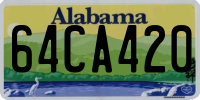 AL license plate 64CA420