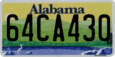 AL license plate 64CA430