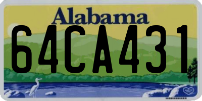 AL license plate 64CA431