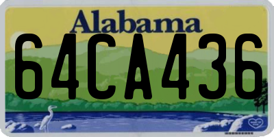 AL license plate 64CA436