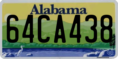 AL license plate 64CA438