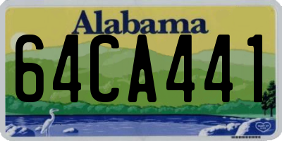AL license plate 64CA441