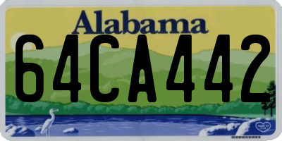 AL license plate 64CA442
