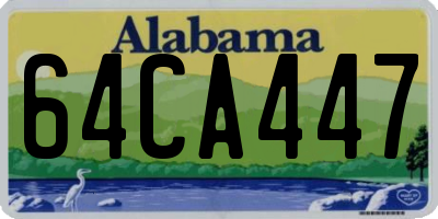 AL license plate 64CA447