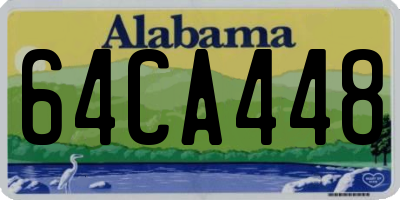 AL license plate 64CA448