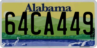 AL license plate 64CA449