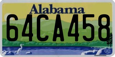 AL license plate 64CA458