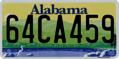AL license plate 64CA459