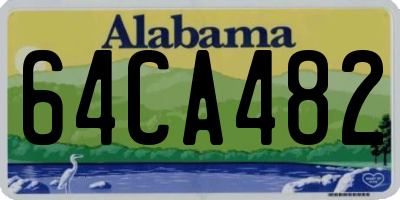 AL license plate 64CA482