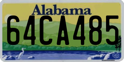 AL license plate 64CA485