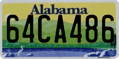 AL license plate 64CA486