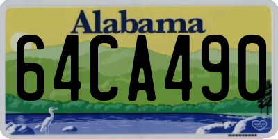 AL license plate 64CA490