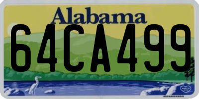 AL license plate 64CA499