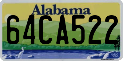 AL license plate 64CA522