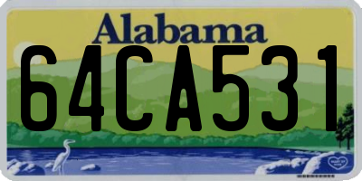 AL license plate 64CA531