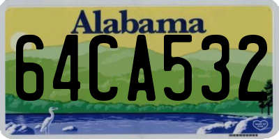 AL license plate 64CA532