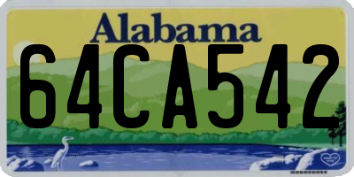 AL license plate 64CA542
