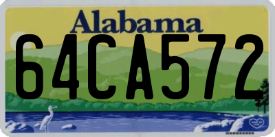 AL license plate 64CA572