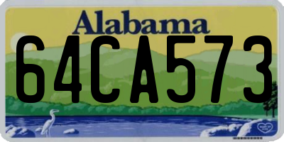 AL license plate 64CA573