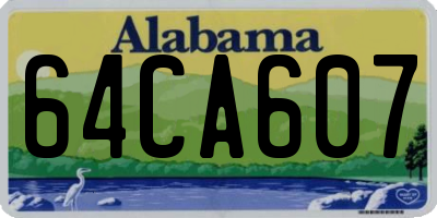 AL license plate 64CA607