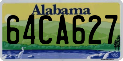AL license plate 64CA627