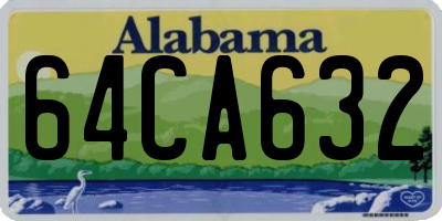 AL license plate 64CA632