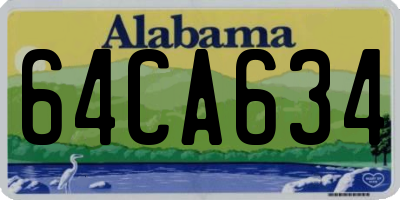 AL license plate 64CA634