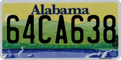 AL license plate 64CA638