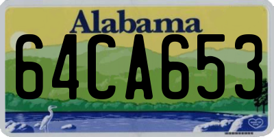 AL license plate 64CA653
