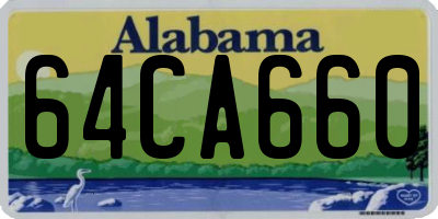 AL license plate 64CA660