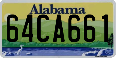 AL license plate 64CA661