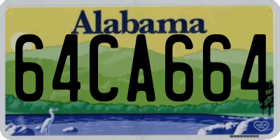 AL license plate 64CA664