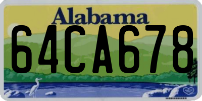 AL license plate 64CA678