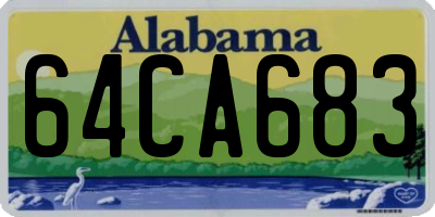 AL license plate 64CA683