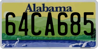 AL license plate 64CA685