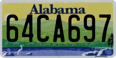 AL license plate 64CA697