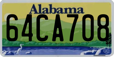 AL license plate 64CA708