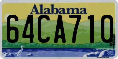 AL license plate 64CA710