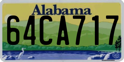 AL license plate 64CA717