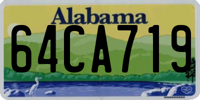 AL license plate 64CA719