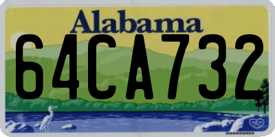 AL license plate 64CA732